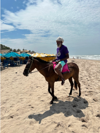 Horse riding at La Pleasure Beach resort